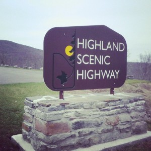 Entrance to the highland scenic highway, outside of Richwood. Technically, the Monongahela National Forest prohibits commercial ramp foraging on their property, though this is difficult to enforce.